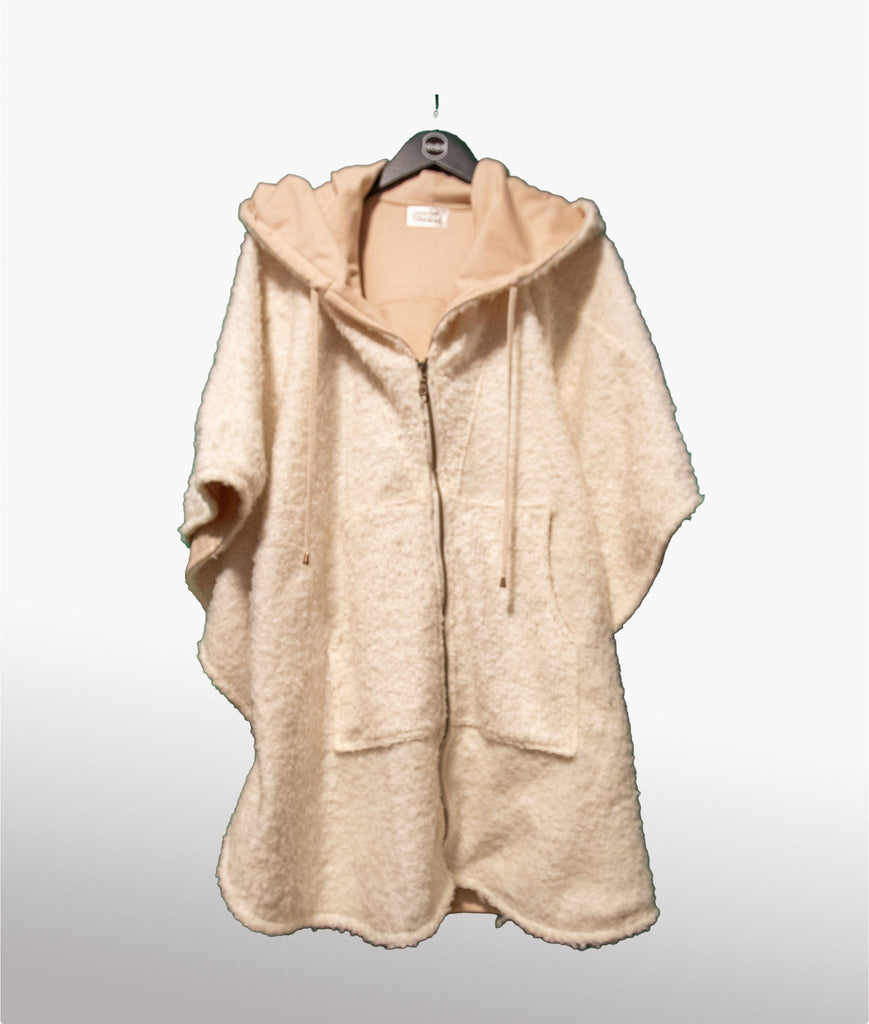 Mitchel Jovial Poncho Cream Cozy Poncho