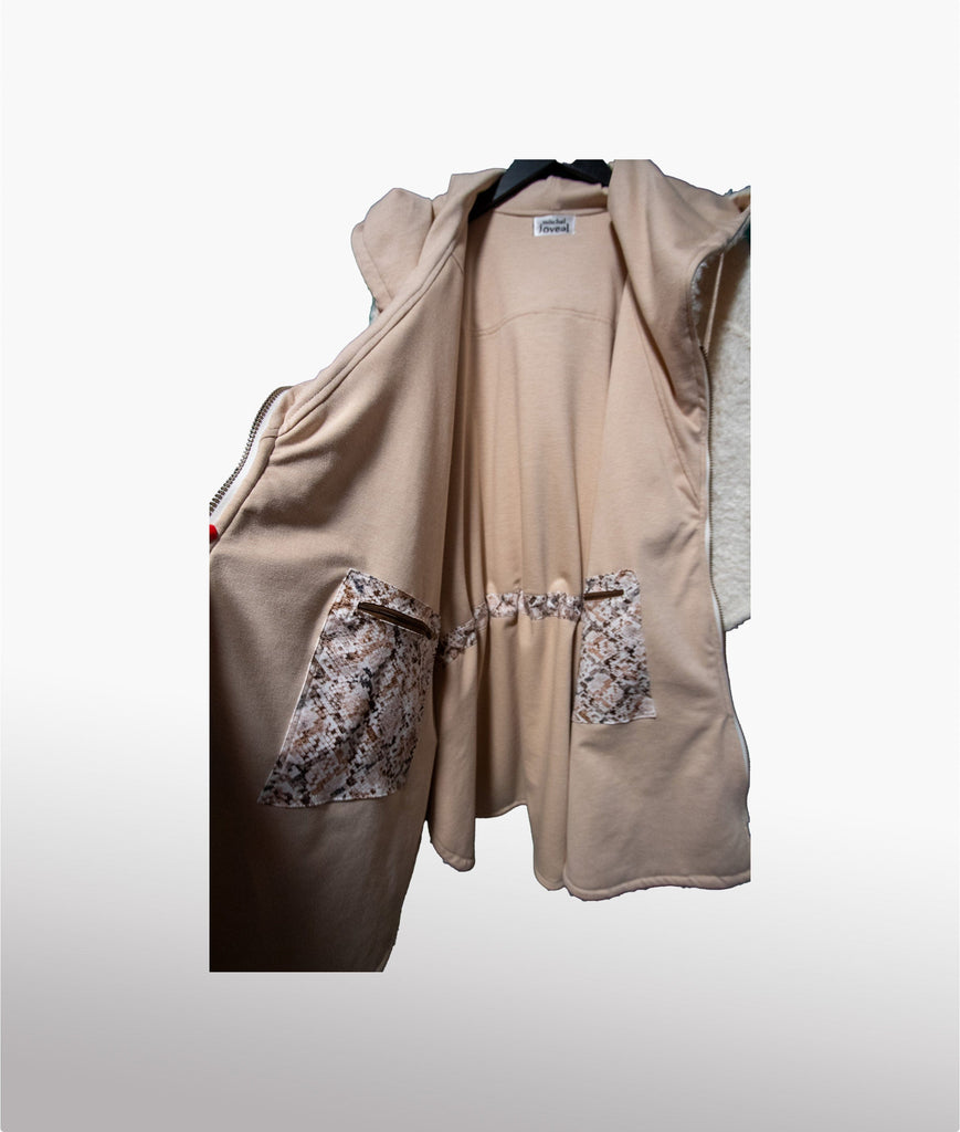 Mitchel Jovial Poncho Cream Cozy Poncho