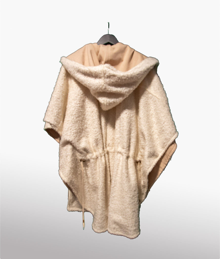 Mitchel Jovial Poncho Cream Cozy Poncho