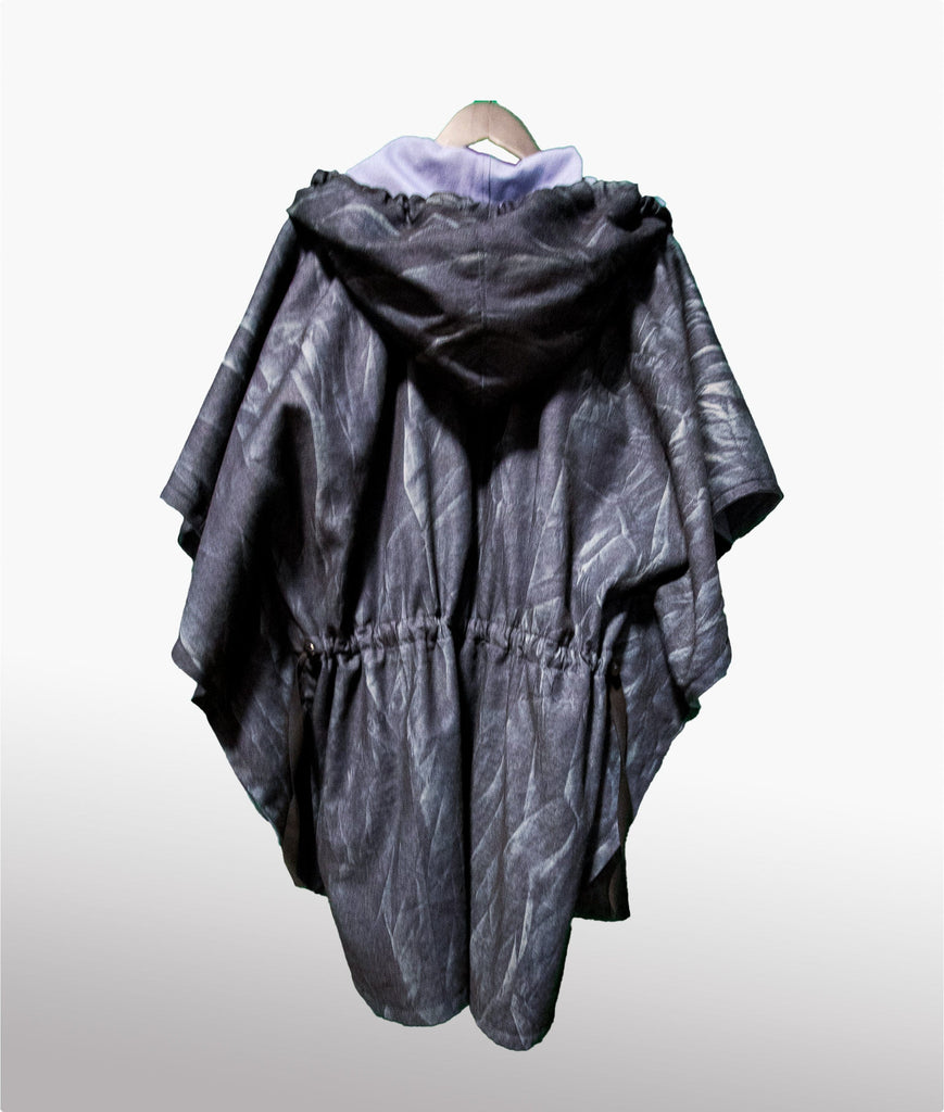 Mitchel Jovial Poncho Denim Mesh Poncko
