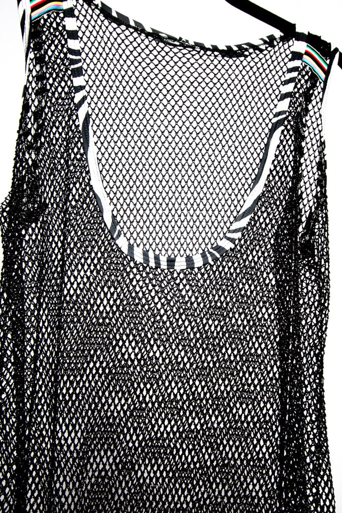 mitchel jovial Apparel & Accessories Fringe Fish-Net Dress