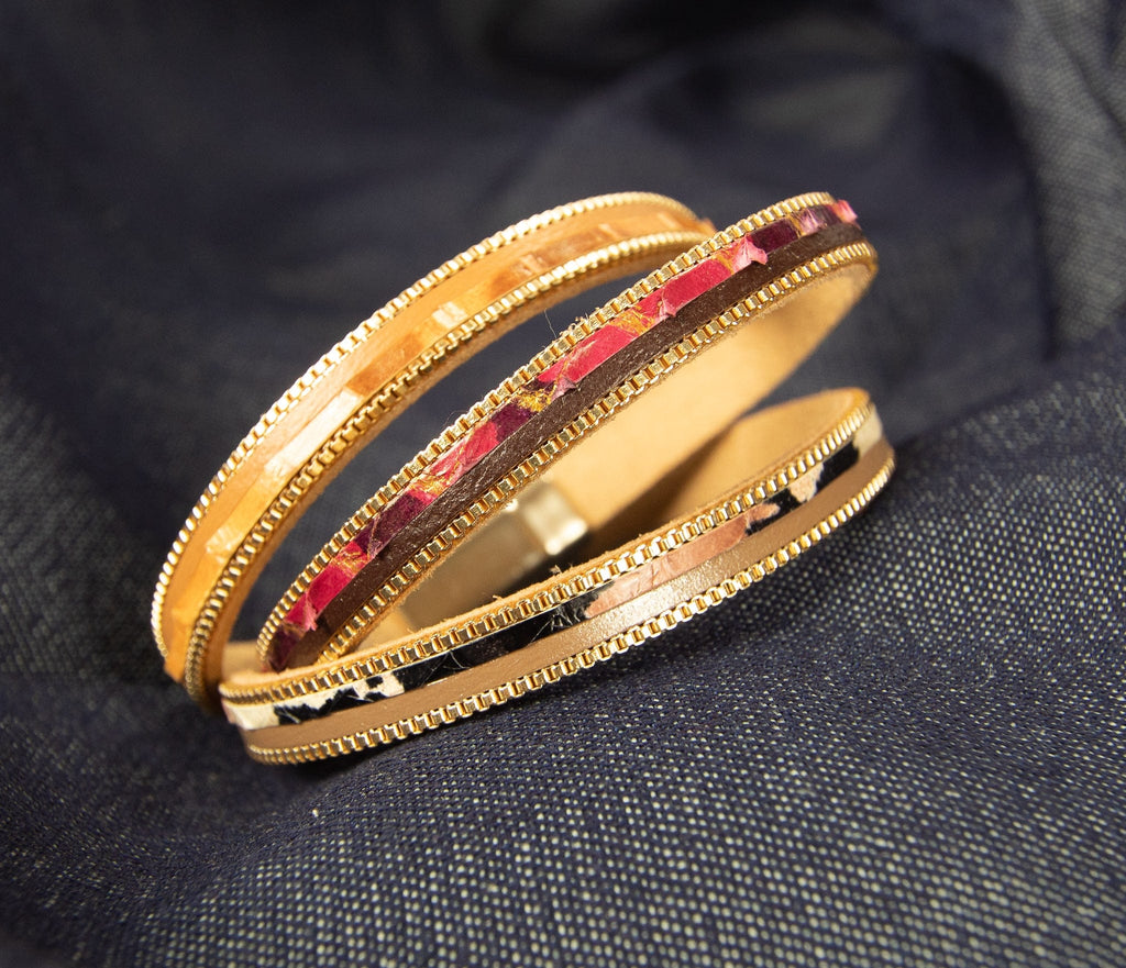 mitchel jovial Magnetic Leather bracelet